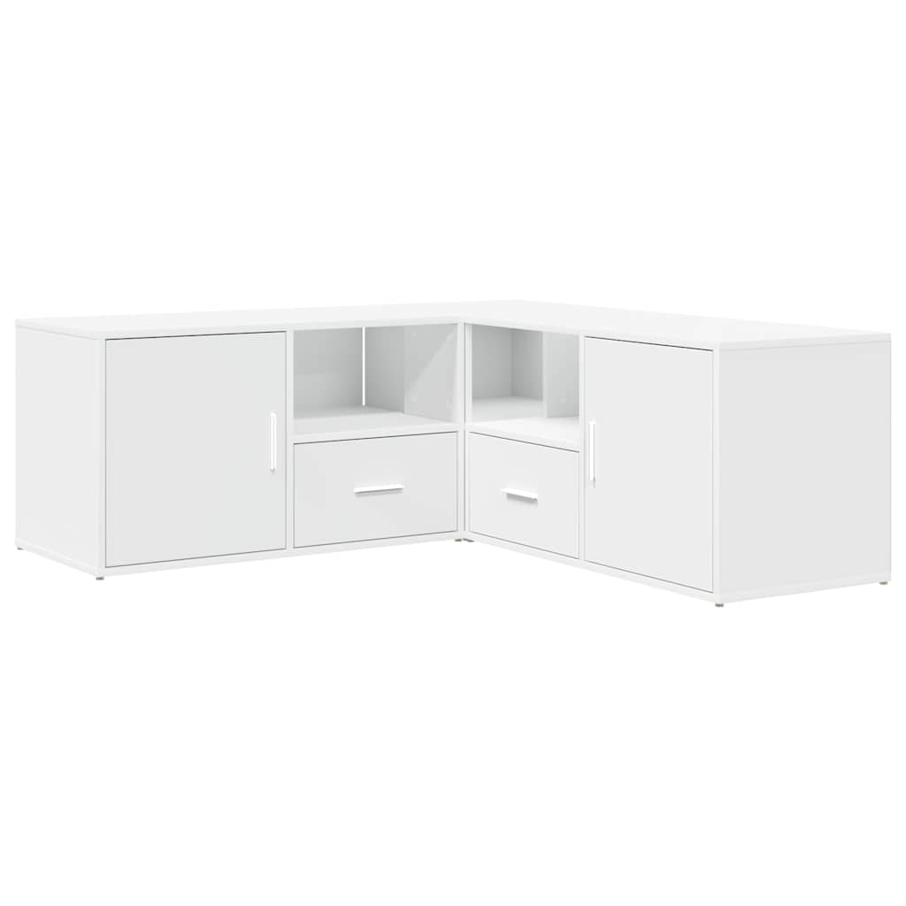 Corner Cabinet 200x40x45 cm Engineered Wood White