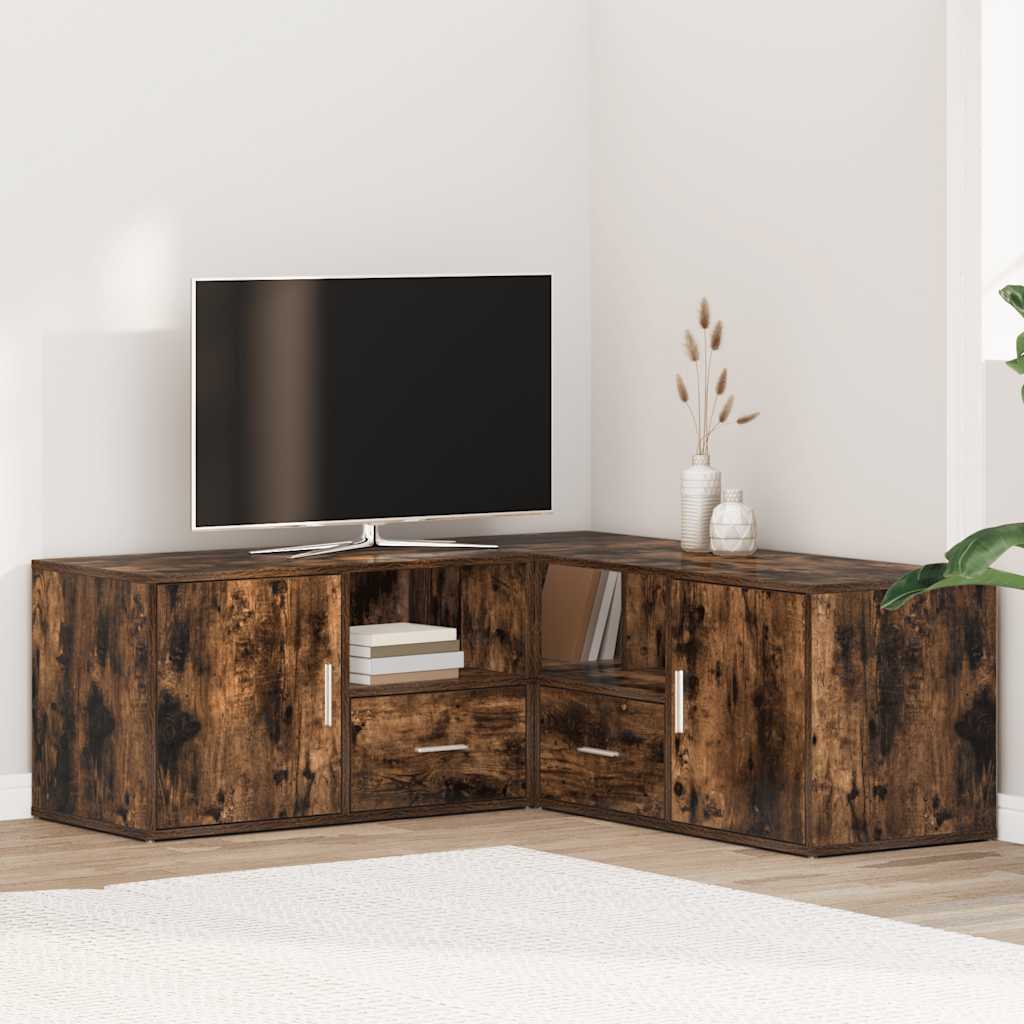 Corner Cabinet 200x40x45 cm Engineered Wood Smoked oak