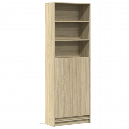 Sideboard with LED 36x32,5x200 cm Engineered Wood Sonoma oak