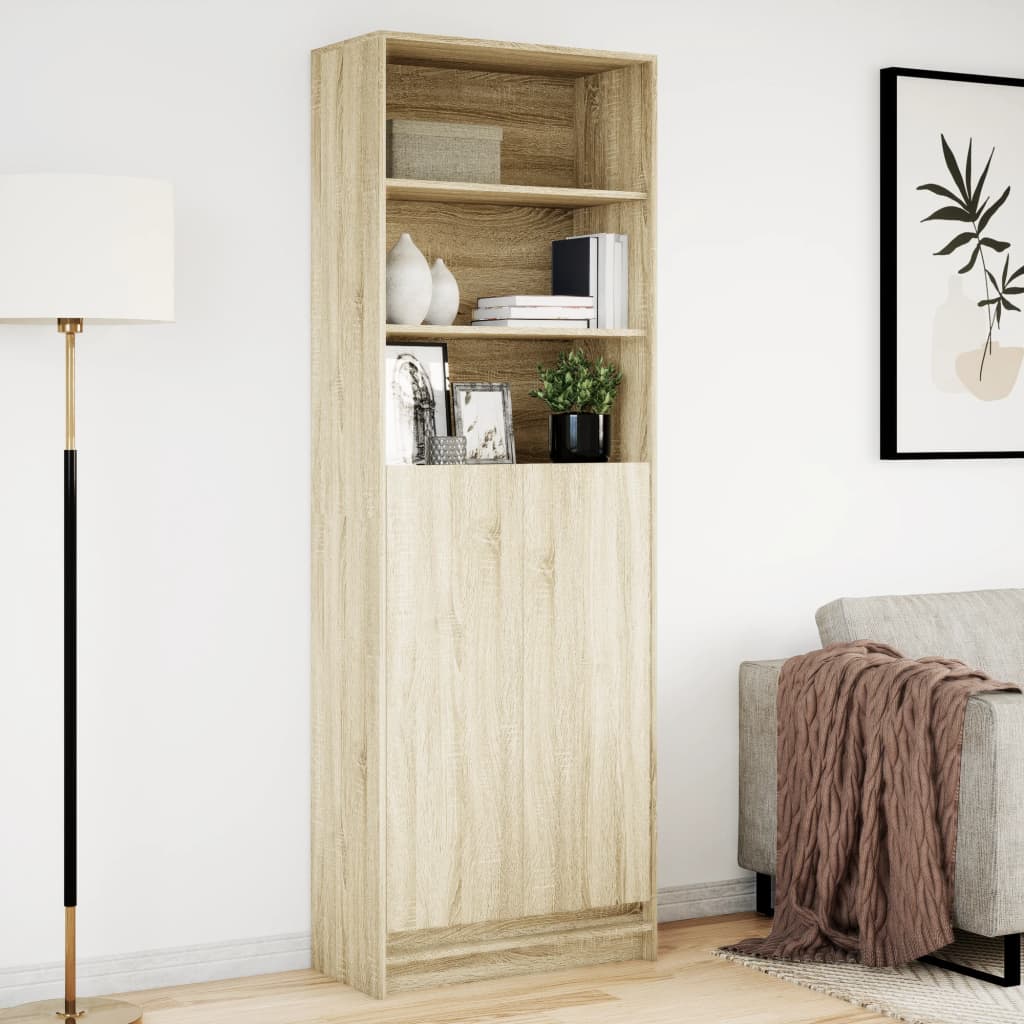 Sideboard with LED 36x32,5x200 cm Engineered Wood Sonoma oak