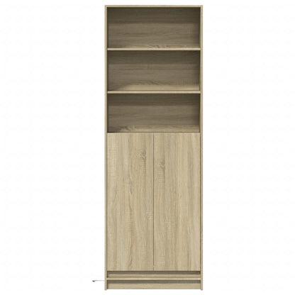 Sideboard with LED 36x32,5x200 cm Engineered Wood Sonoma oak