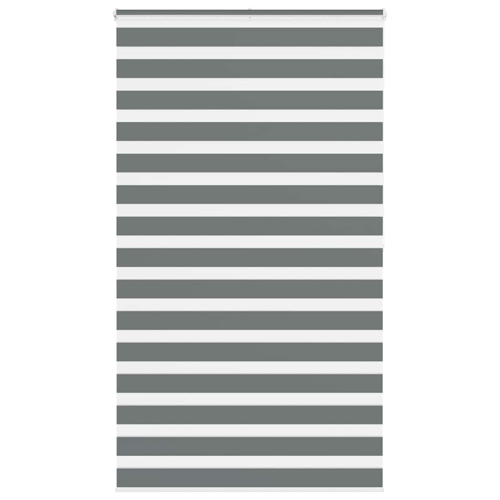 Zebra Blind Fabric Width 35.9 cm Polyester Drop 200 cm Dark Grey 130 cm