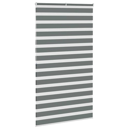 Zebra Blind Fabric Width 35.9 cm Polyester Drop 200 cm Dark Grey 130 cm