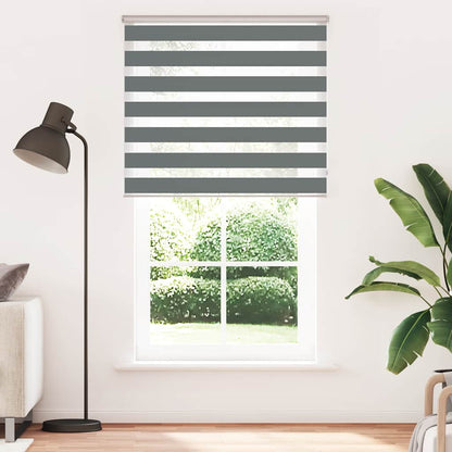Zebra Blind Fabric Width 35.9 cm Polyester Drop 200 cm Dark Grey 135 cm