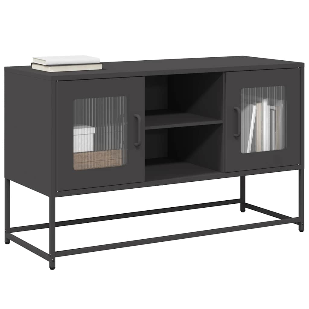 TV Cabinet 68x39x60,5 cm Steel Black 100.5 cm