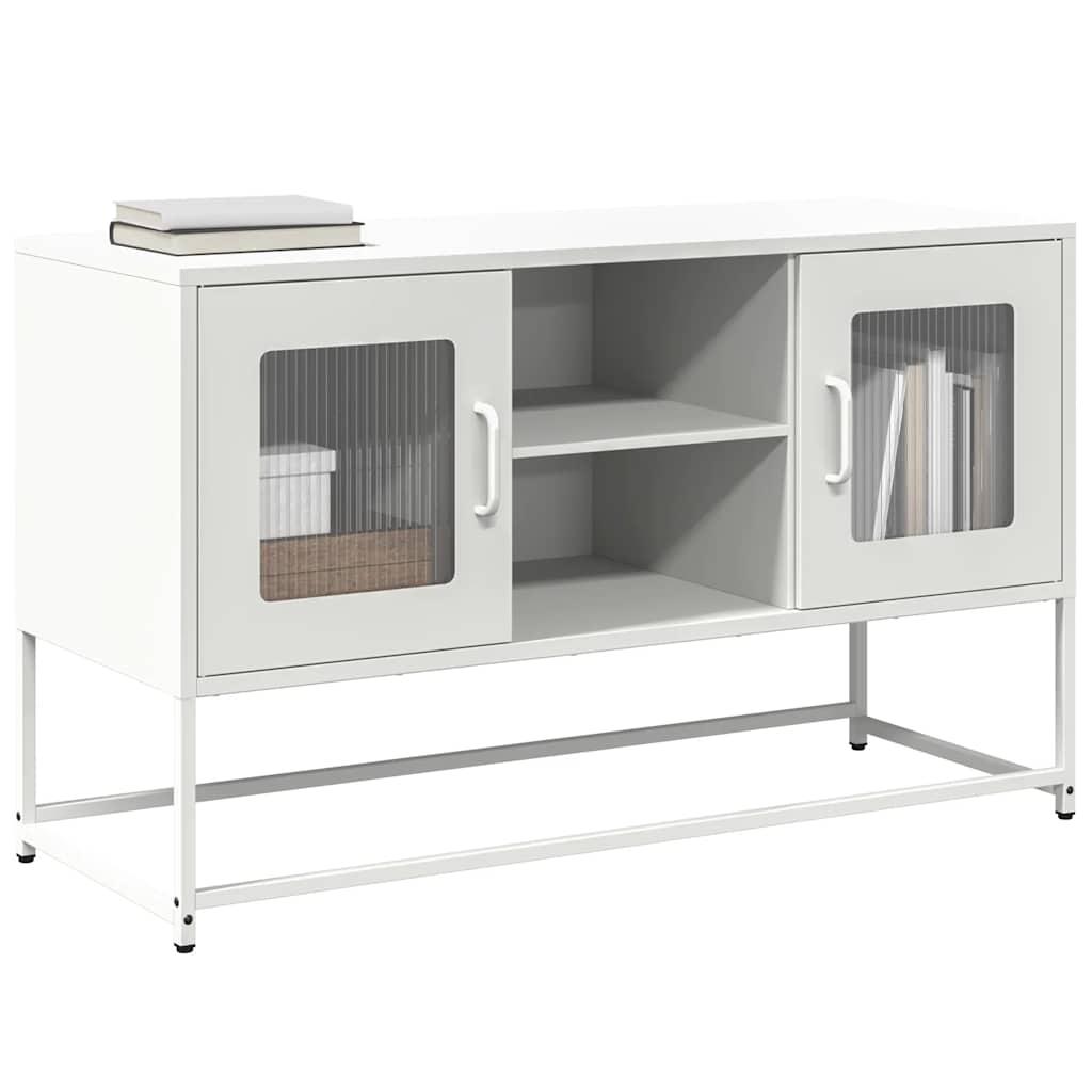 TV Cabinet 68x39x60,5 cm Steel White 100.5 cm