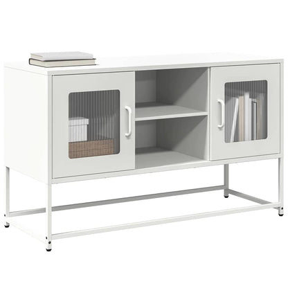TV Cabinet 68x39x60,5 cm Steel White 100.5 cm