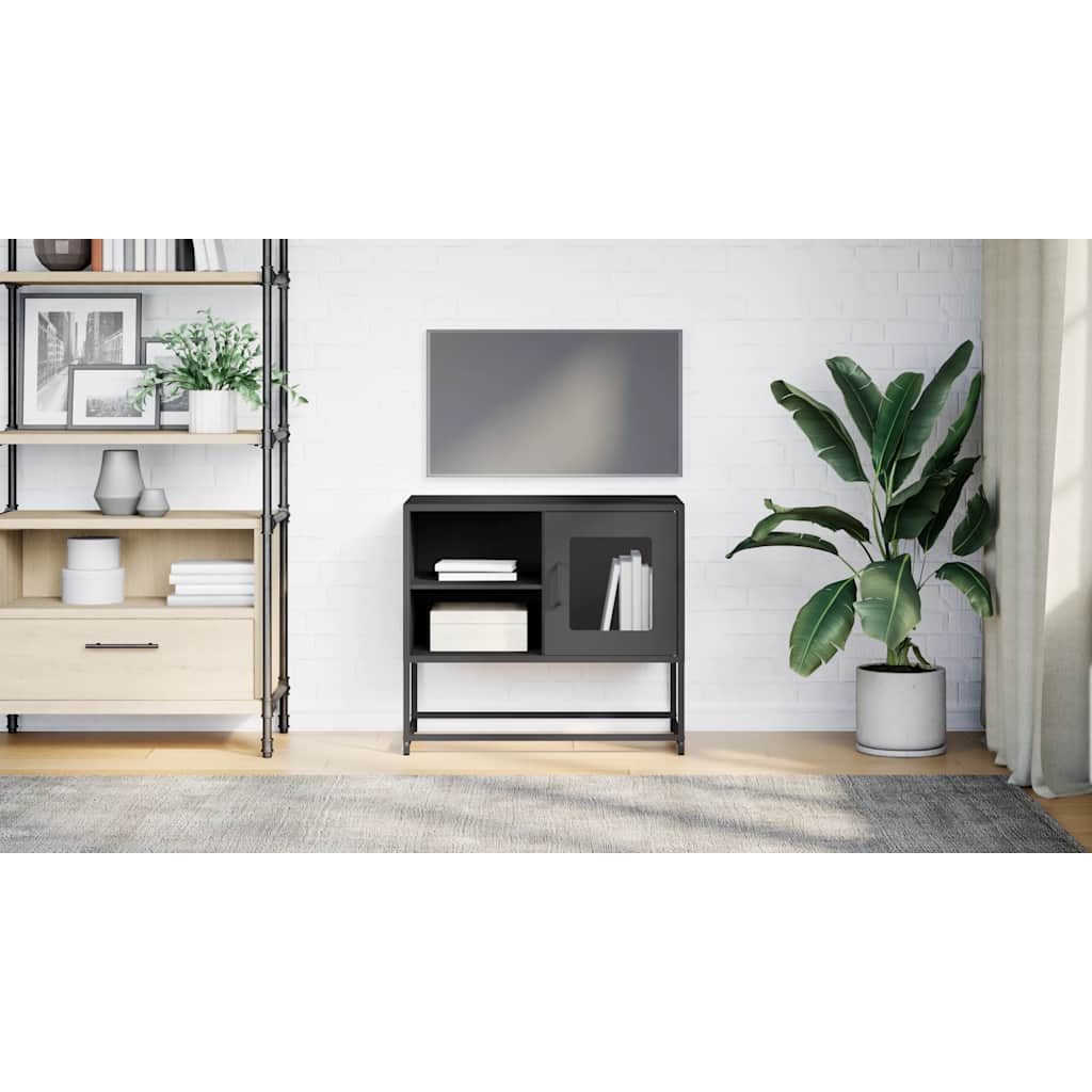 TV Cabinet 68x39x60,5 cm Steel Black 68 cm