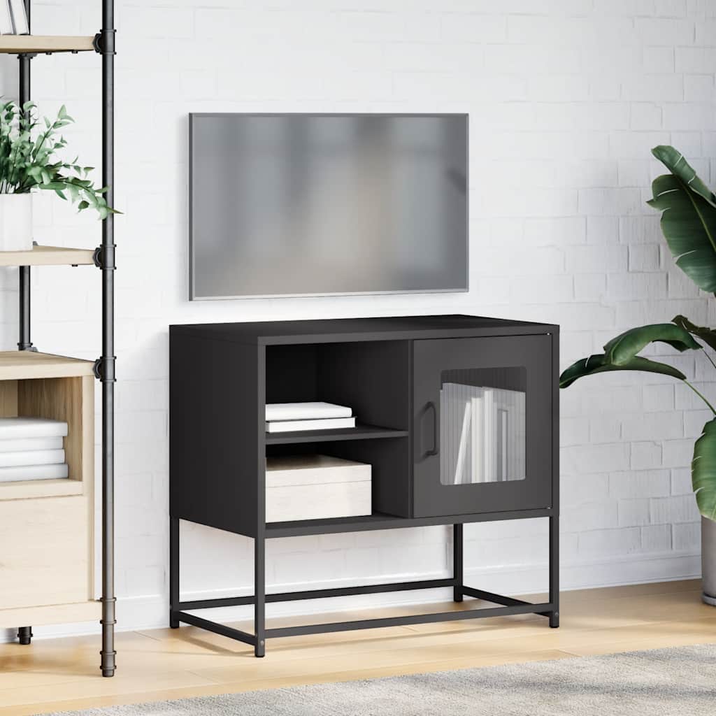 TV Cabinet 68x39x60,5 cm Steel Black 68 cm