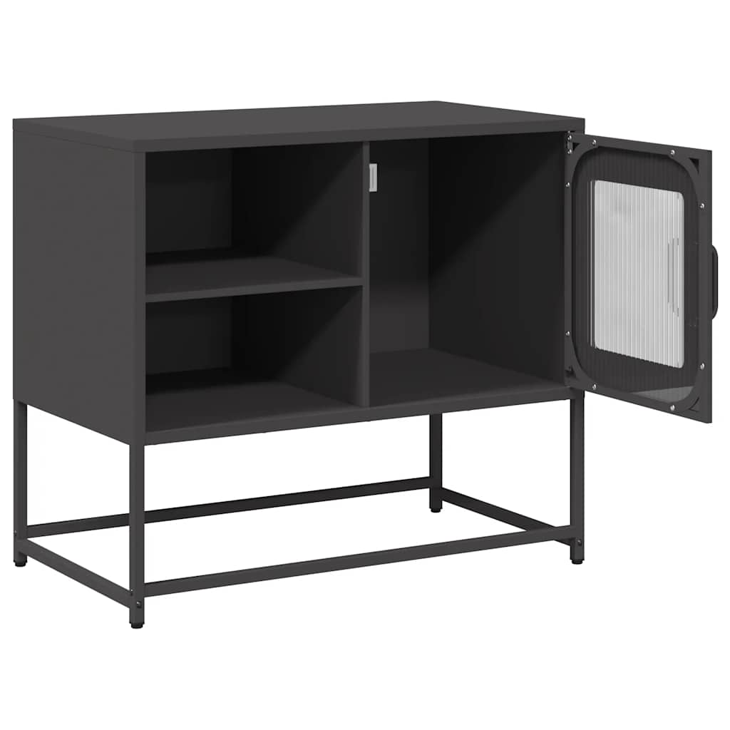 TV Cabinet 68x39x60,5 cm Steel Black 68 cm
