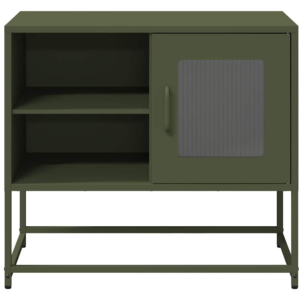 TV Cabinet 68x39x60,5 cm Steel Olive green 68 cm