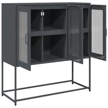Sideboard 100,5x39x107 cm Cold-rolled Steel Anthracite