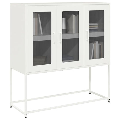 Sideboard 100,5x39x107 cm Cold-rolled Steel White