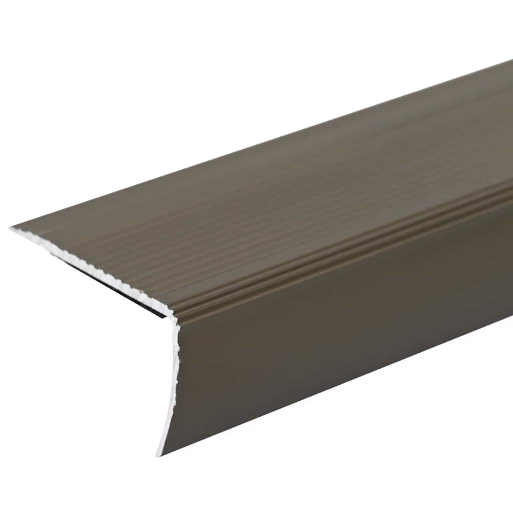 Stair Nosings 30 pcs 67 x 3 x 2 cm Aluminium Brown 67 cm (30 pcs) Tape