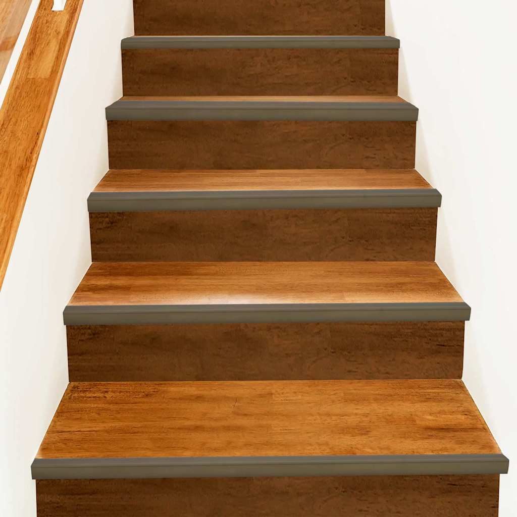 Stair Nosings 30 pcs 67 x 3 x 2 cm Aluminium Brown 67 cm (30 pcs) Tape