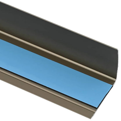 Stair Nosings in L-shape 5 pcs Aluminium 90 cm Champagne Tape
