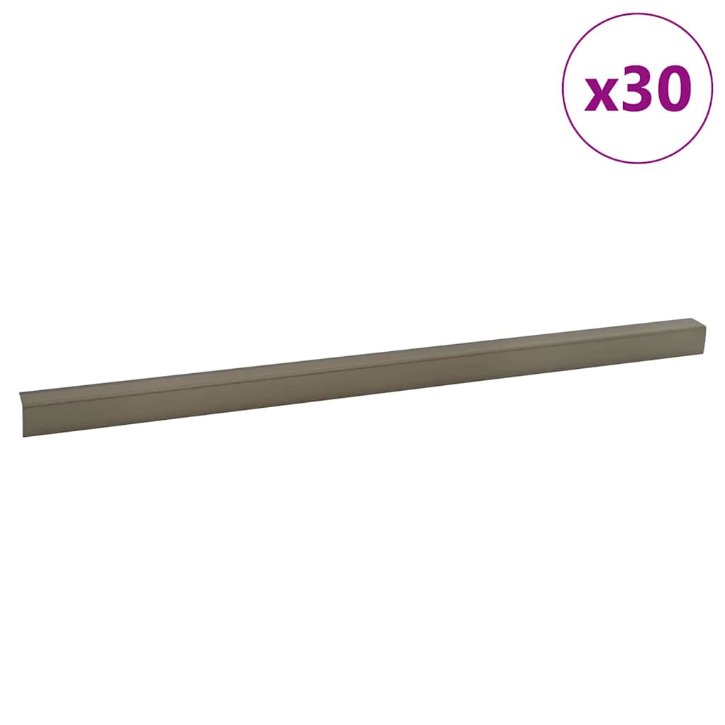 Stair Nosings in L-shape 5 pcs Aluminium 90 cm Champagne Tape