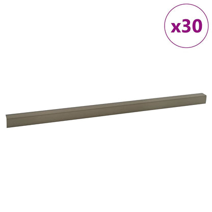 Stair Nosings in L-shape 5 pcs Aluminium 90 cm Champagne Tape