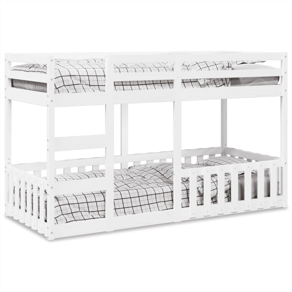 vidaXL Bunk Bed Solid Wood Pine