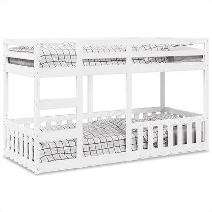 vidaXL Bunk Bed Solid Wood Pine