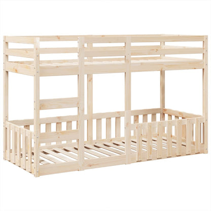 vidaXL Bunk Bed 75x190 cm Solid Wood Pine 2