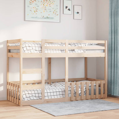 vidaXL Bunk Bed 75x190 cm Solid Wood Pine 3