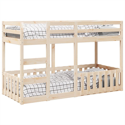 vidaXL Bunk Bed 75x190 cm Solid Wood Pine 4