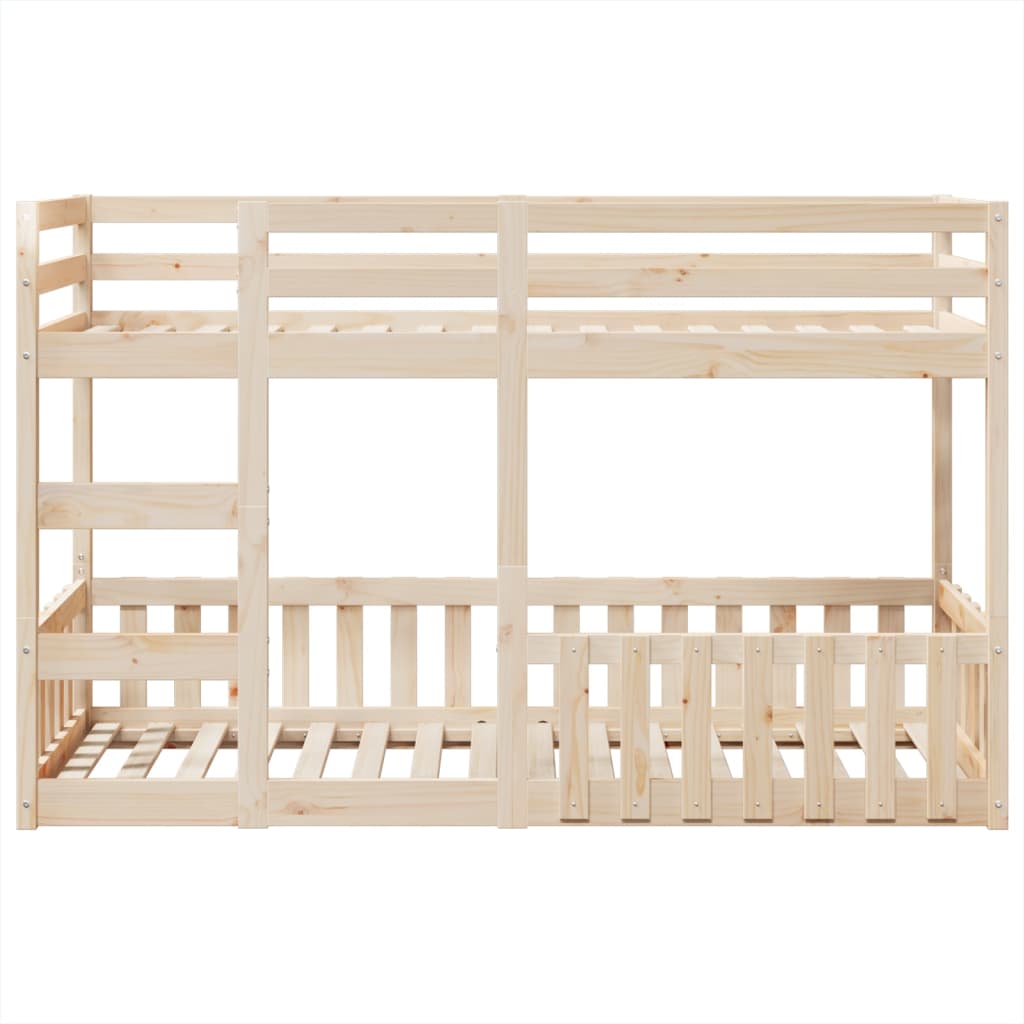 vidaXL Bunk Bed 75x190 cm Solid Wood Pine 5