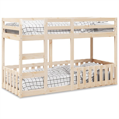 vidaXL Bunk Bed 75x190 cm Solid Wood Pine 1