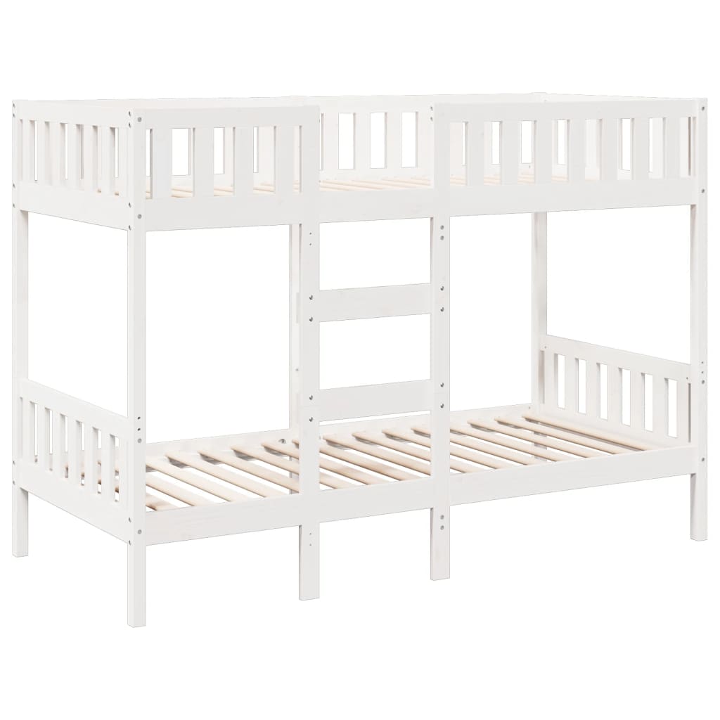 vidaXL Bunk Bed White 90x190 cm Solid Wood Pine 2