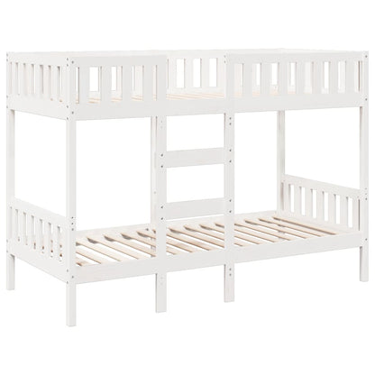 vidaXL Bunk Bed White 90x190 cm Solid Wood Pine 2