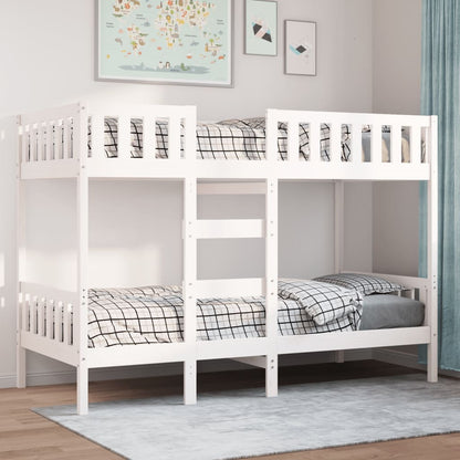 vidaXL Bunk Bed White 90x190 cm Solid Wood Pine 3
