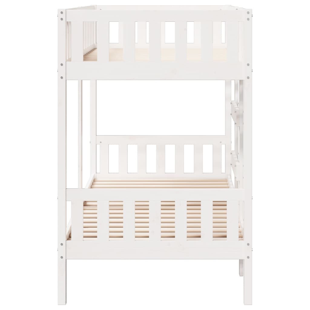 vidaXL Bunk Bed White 90x190 cm Solid Wood Pine 6