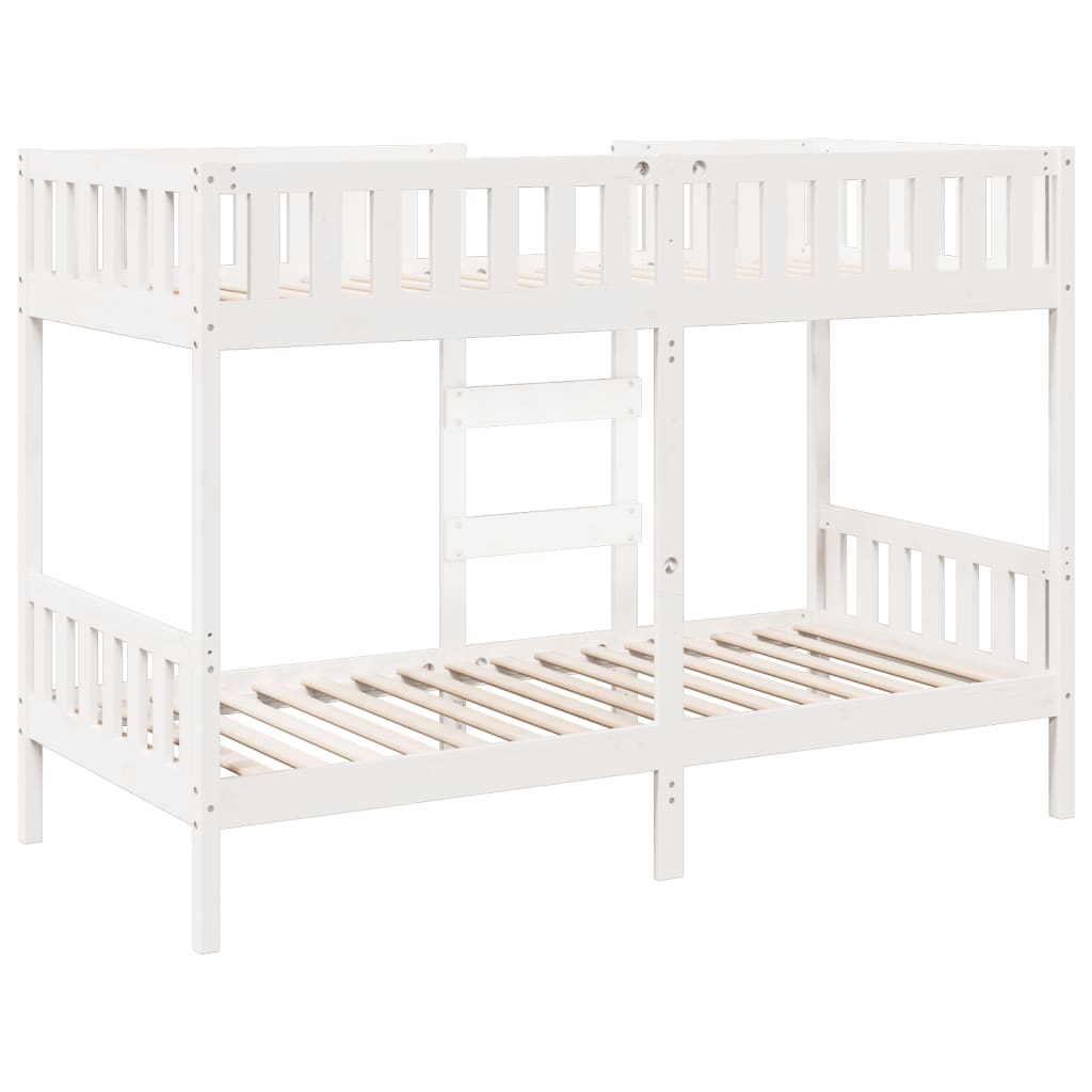 vidaXL Bunk Bed White 90x190 cm Solid Wood Pine 5