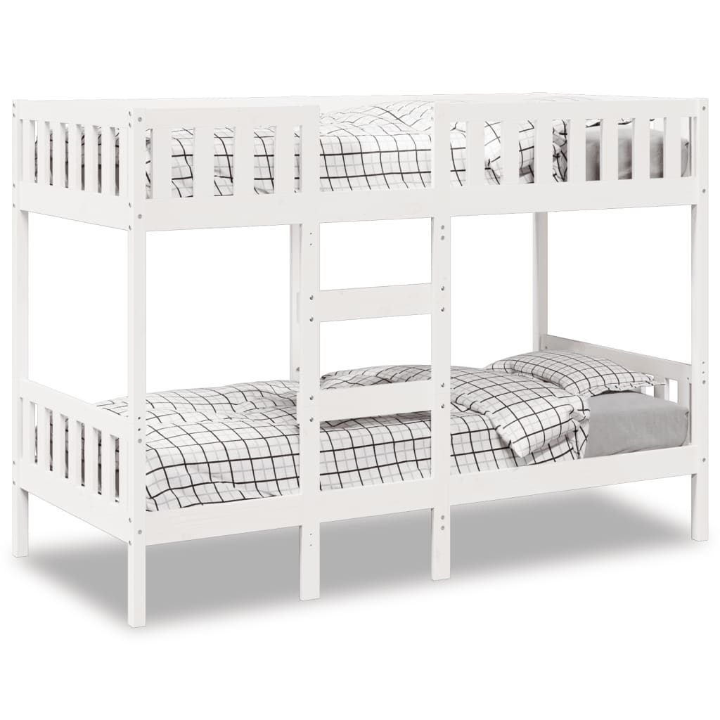 vidaXL Bunk Bed White 90x190 cm Solid Wood Pine 1
