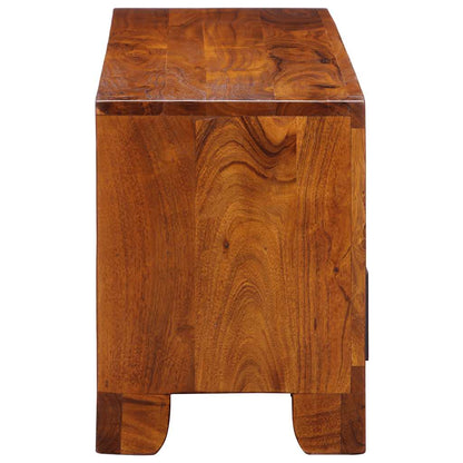 vidaXL TV Cabinet Multicolour 110x30x40 Solid Wood Acacia 6