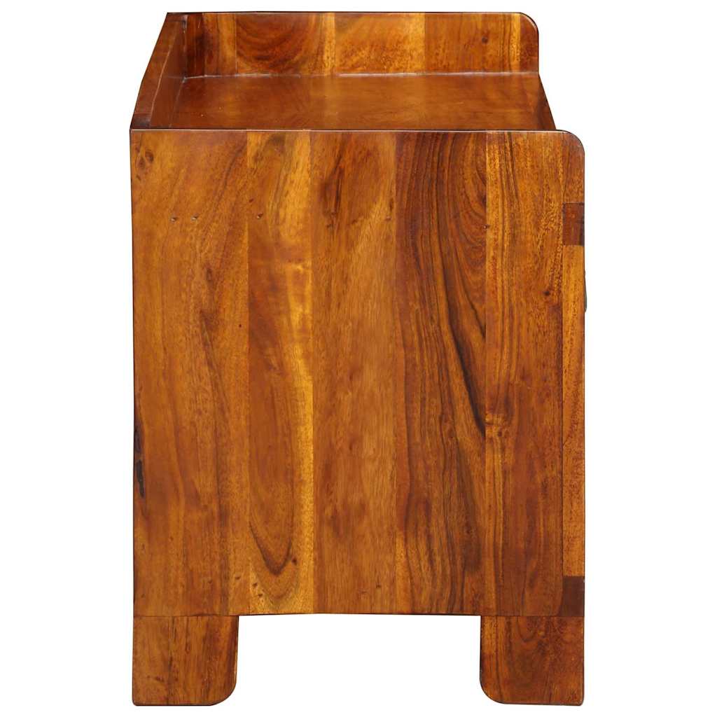 vidaXL Shoe Bench Honey Brown 100 x 35 x 45 cm Acacia Solid Wood 5