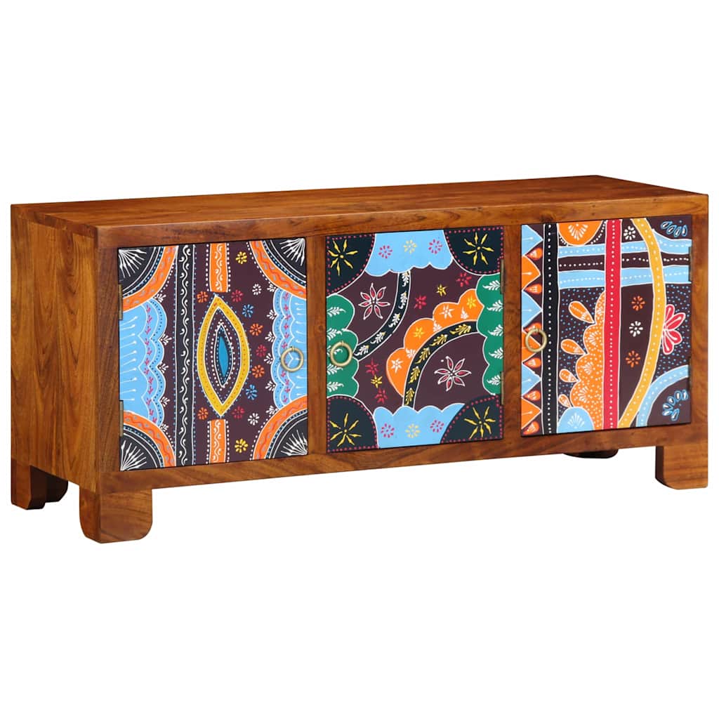 vidaXL Shoe Bench Honey Brown 100 x 35 x 45 cm Acacia Solid Wood 1