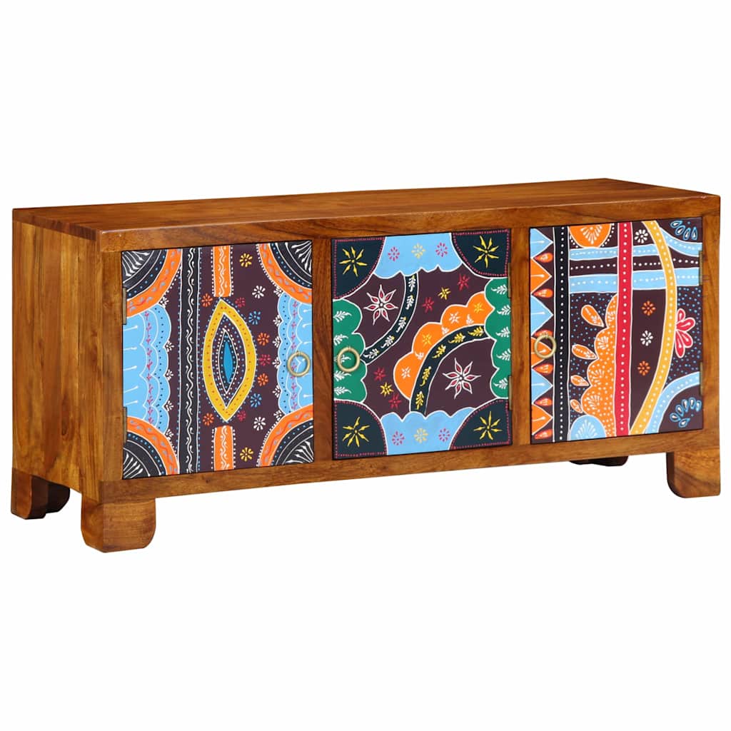 vidaXL Shoe Bench Honey Brown 100 x 35 x 45 cm Acacia Solid Wood 2