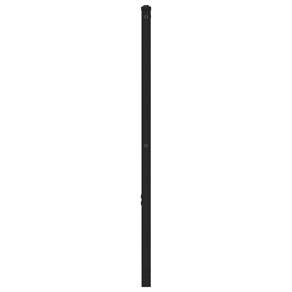 Replace Headboard Iron and Engineered Wood Smoked Oak 120 cm