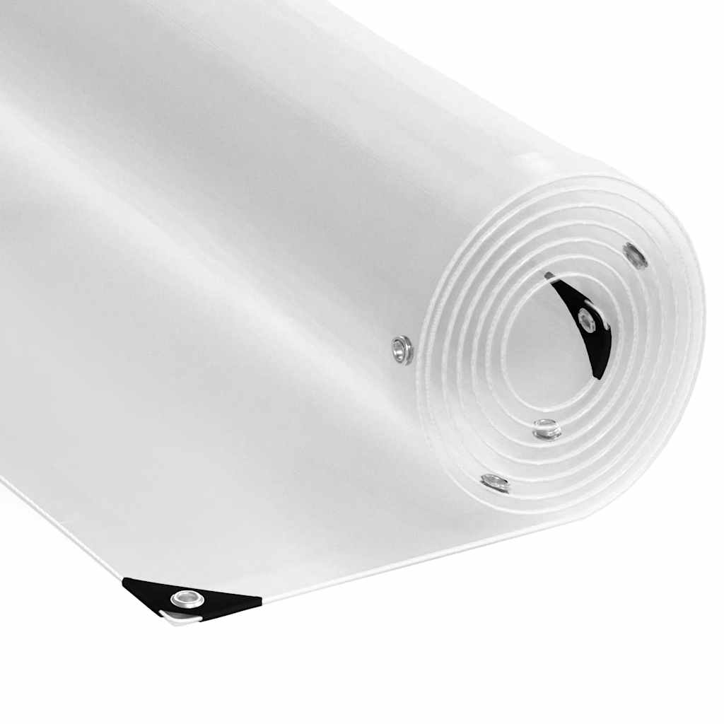 Clear Tarpaulin with Eyelets PVC Width 1 m 12 m