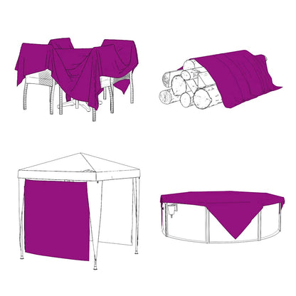 Clear Tarpaulin with Eyelets PVC Width 4 m 6 m
