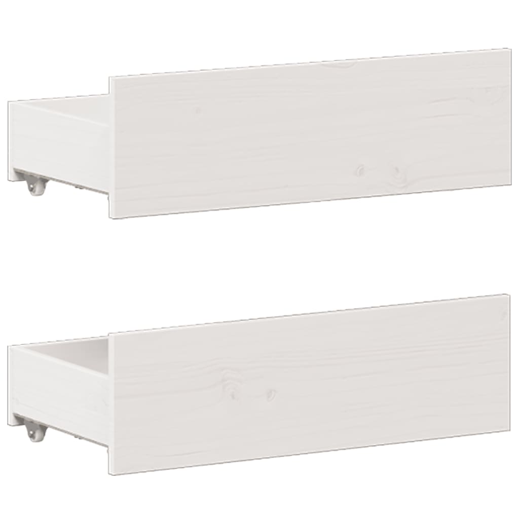 vidaXL Bed Frame without Mattress with Headboard White 200x200 cm 6