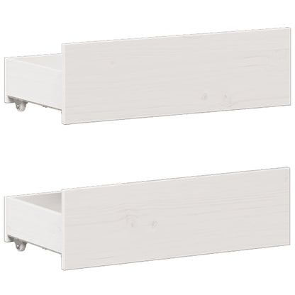 vidaXL Bed Frame without Mattress with Headboard White 200x200 cm 6