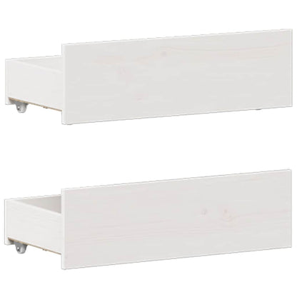 vidaXL Bed Frame without Mattress with Headboard White 135x190 cm 6