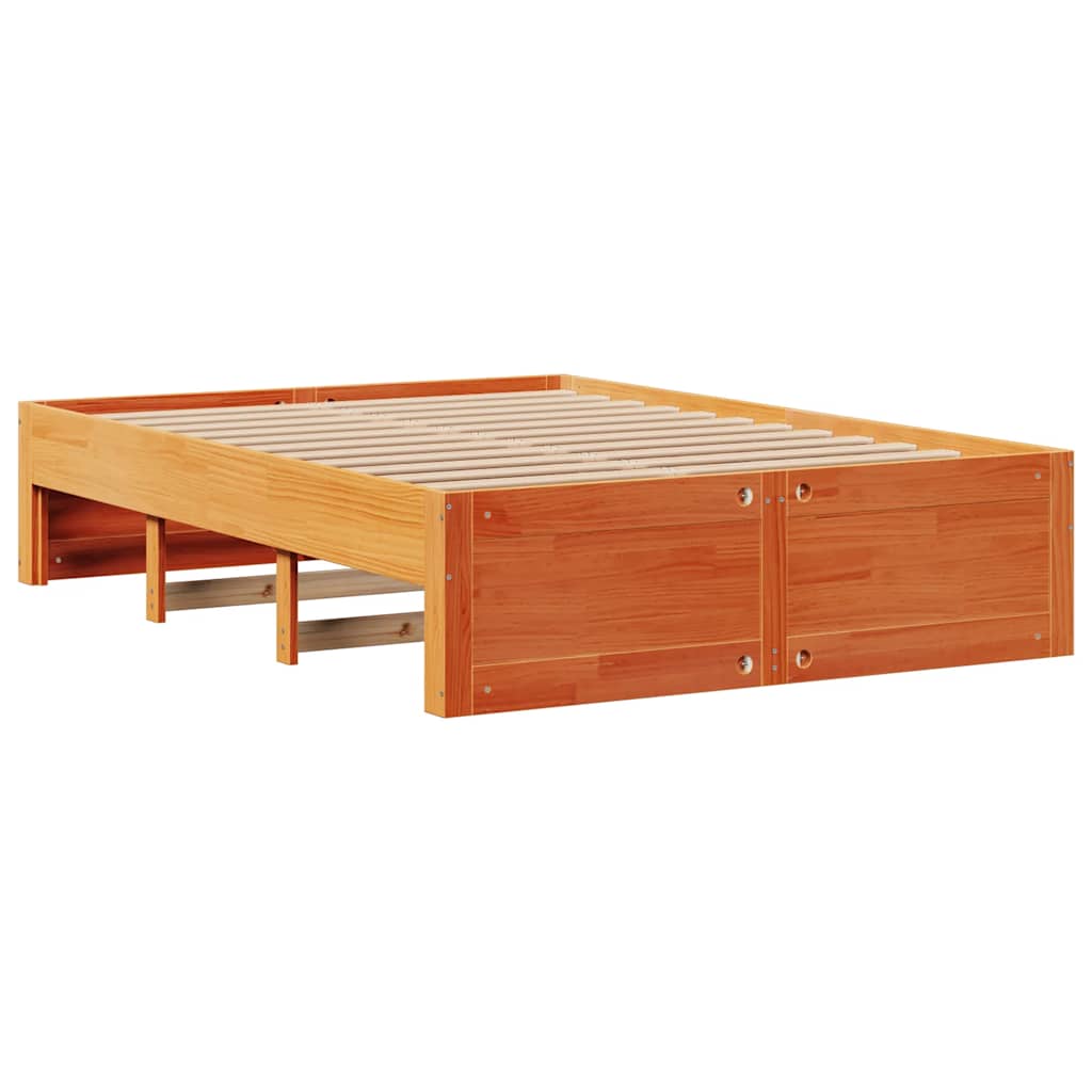 vidaXL Bed Frame without Mattress with Drawers Wax Brown 150x200 cm 5
