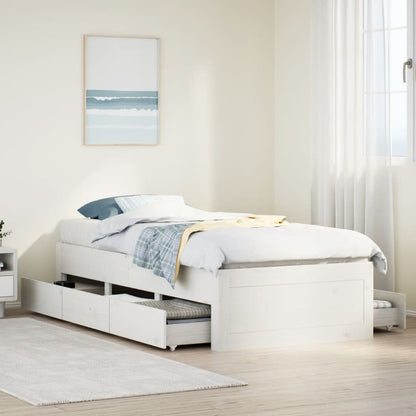 vidaXL Bed Frame without Mattress with Drawers