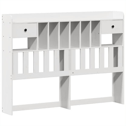vidaXL Bed Frame without Mattress White 160x200 cm Solid Wood Pine 6