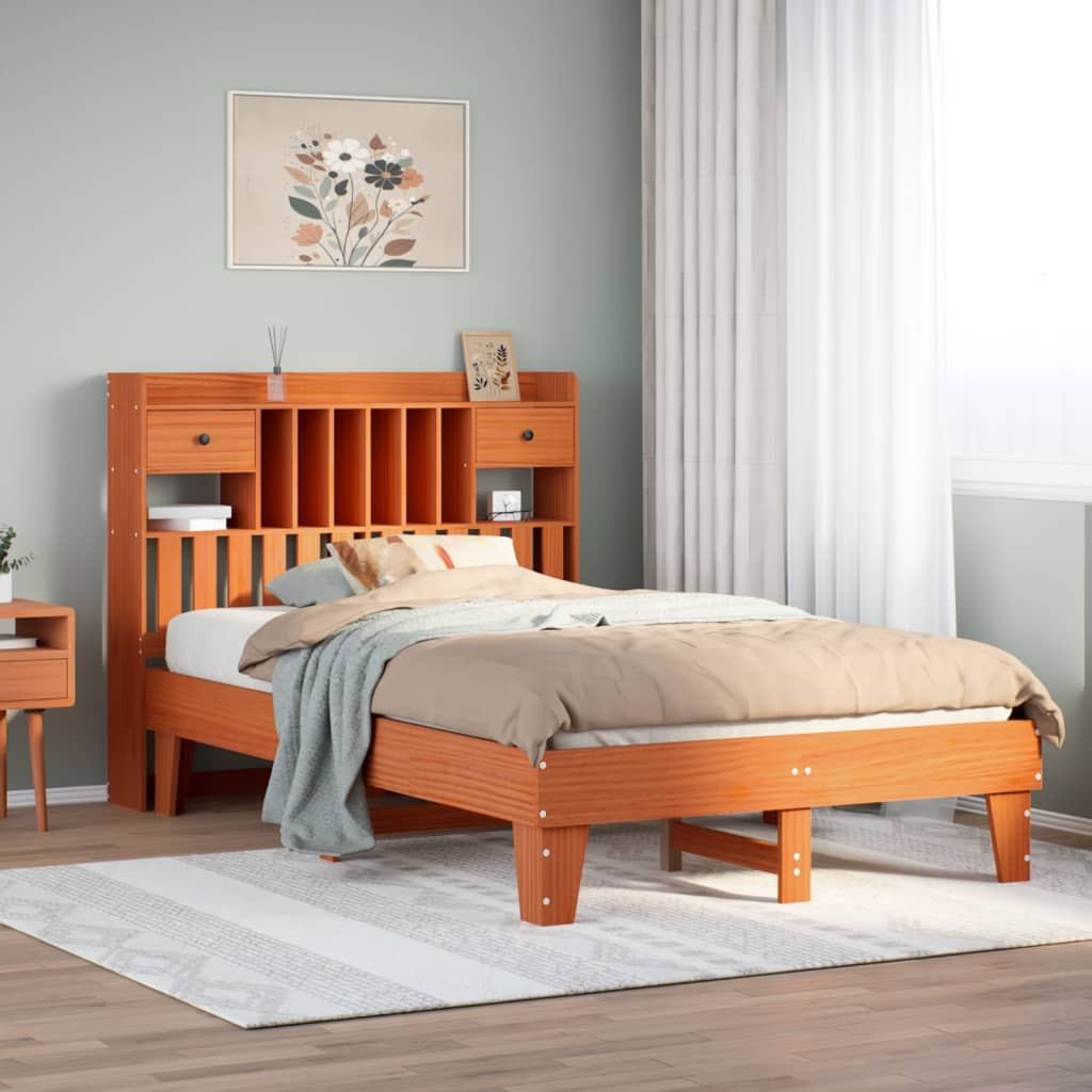 vidaXL Bed Frame without Mattress Solid Wood Pine