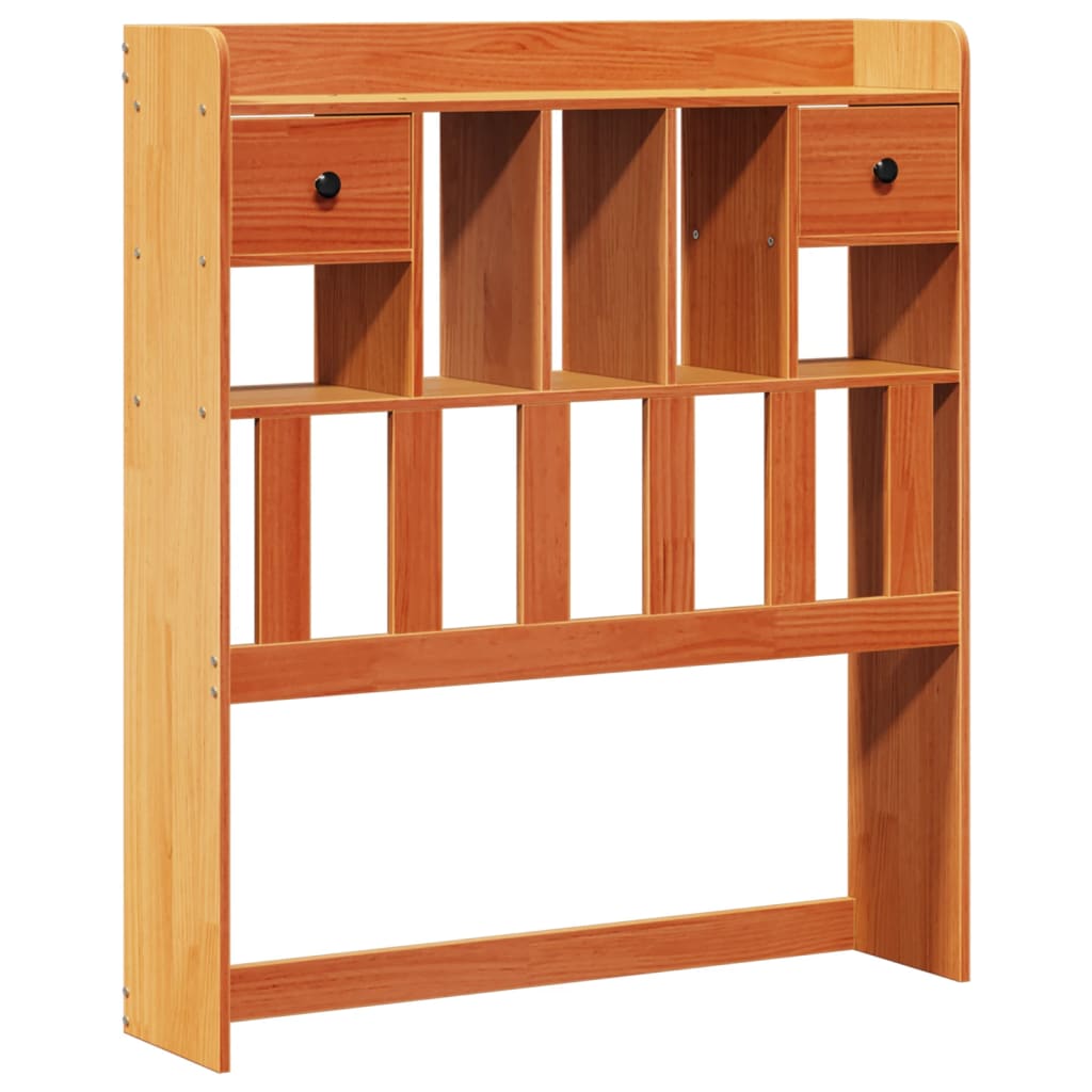 vidaXL Bookcase Bed without Mattress Wax Brown 75x190 cm 5